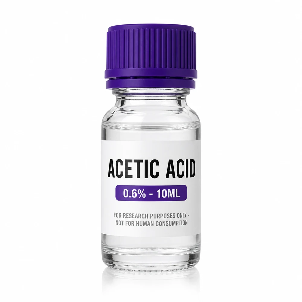 Acetic Acid 0.6% Solution 10ML research compound vial